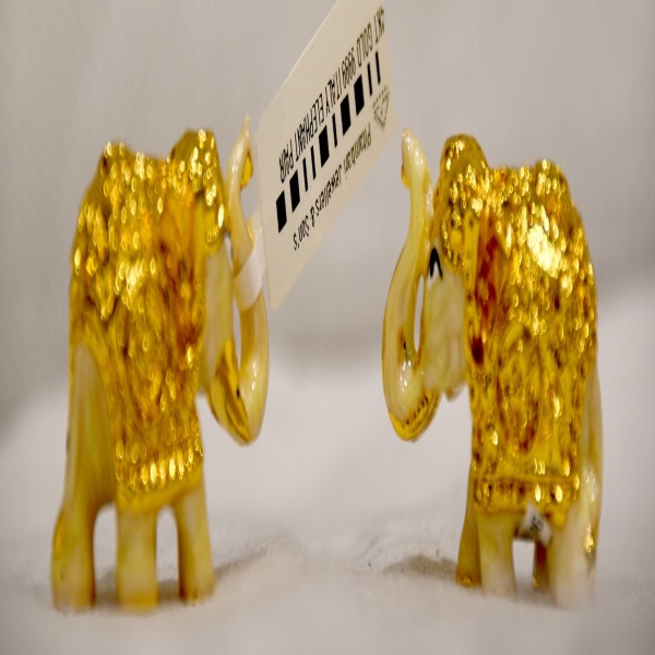 24KT GOLD AARYA ELEPHANT PAIR