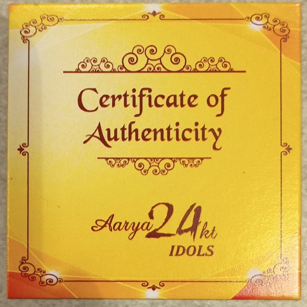 24KT GOLD AARYA BUDDHA WITH SARVOSKI STUDDED