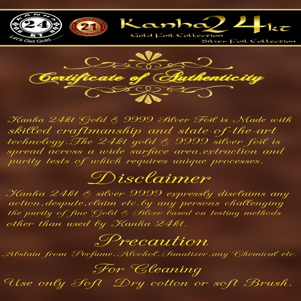 KING SIZE GOLD ELEPHANT 24KT KANHA ART 99%